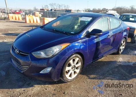 2013 Hyundai Elantra Limited from USA, damaged, VIN 5NPDH4AEXDH433863